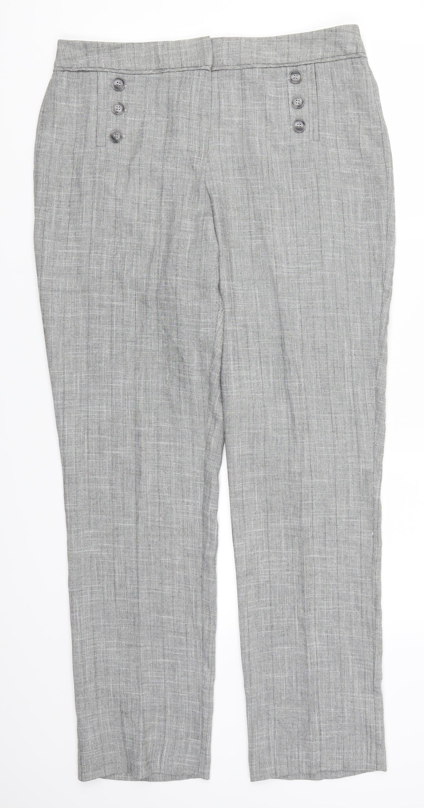 Preworn Womens Grey   Trousers  Size 33 in L30 in