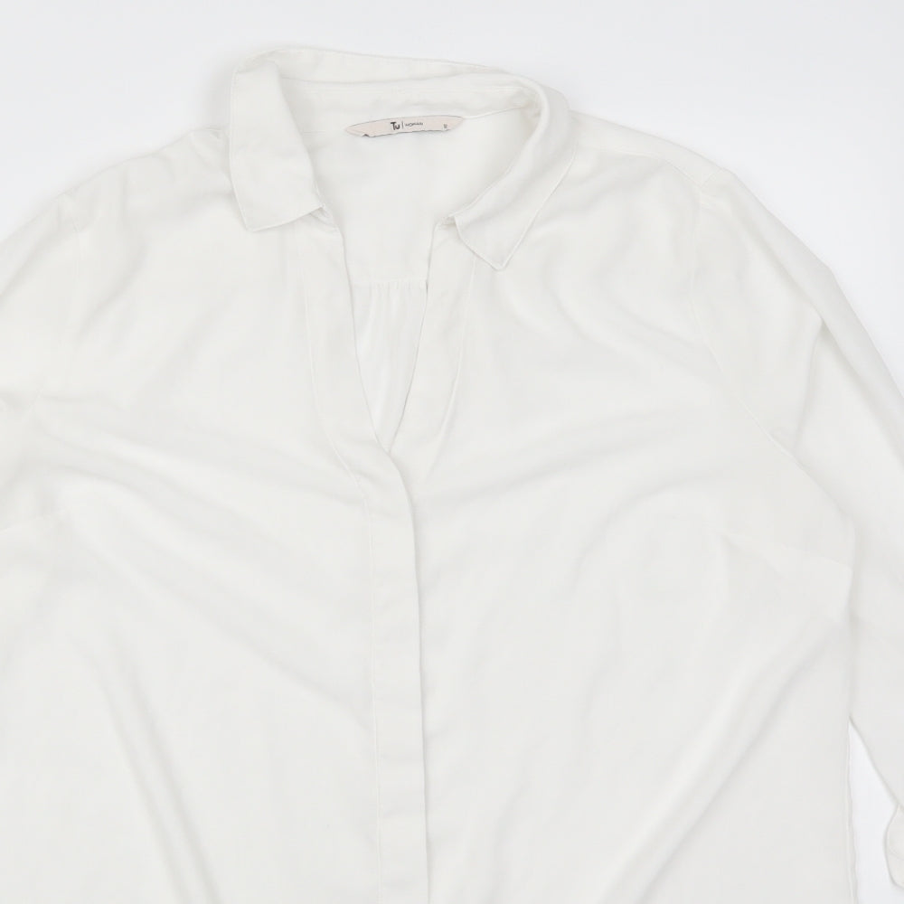 TU Womens White   Basic Blouse Size 12