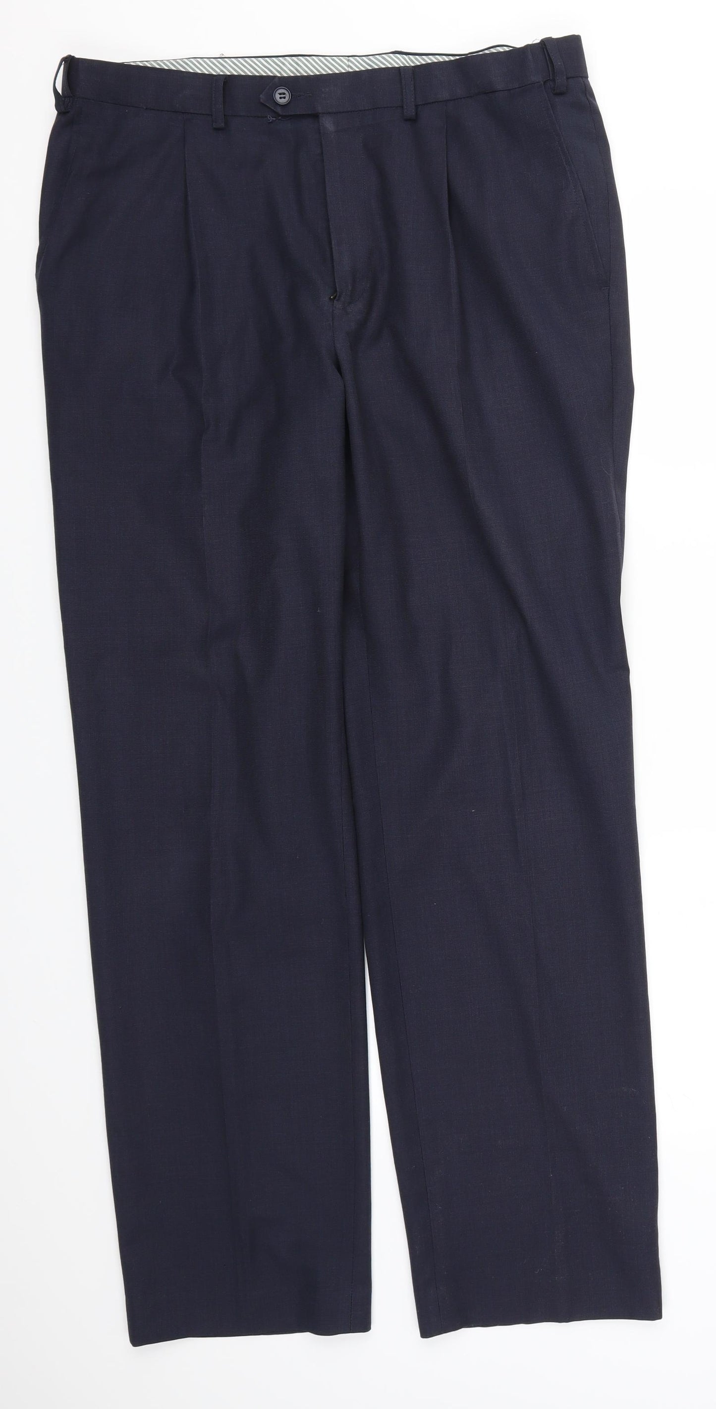 Marks and Spencer Mens Blue   Trousers  Size 36 L33 in