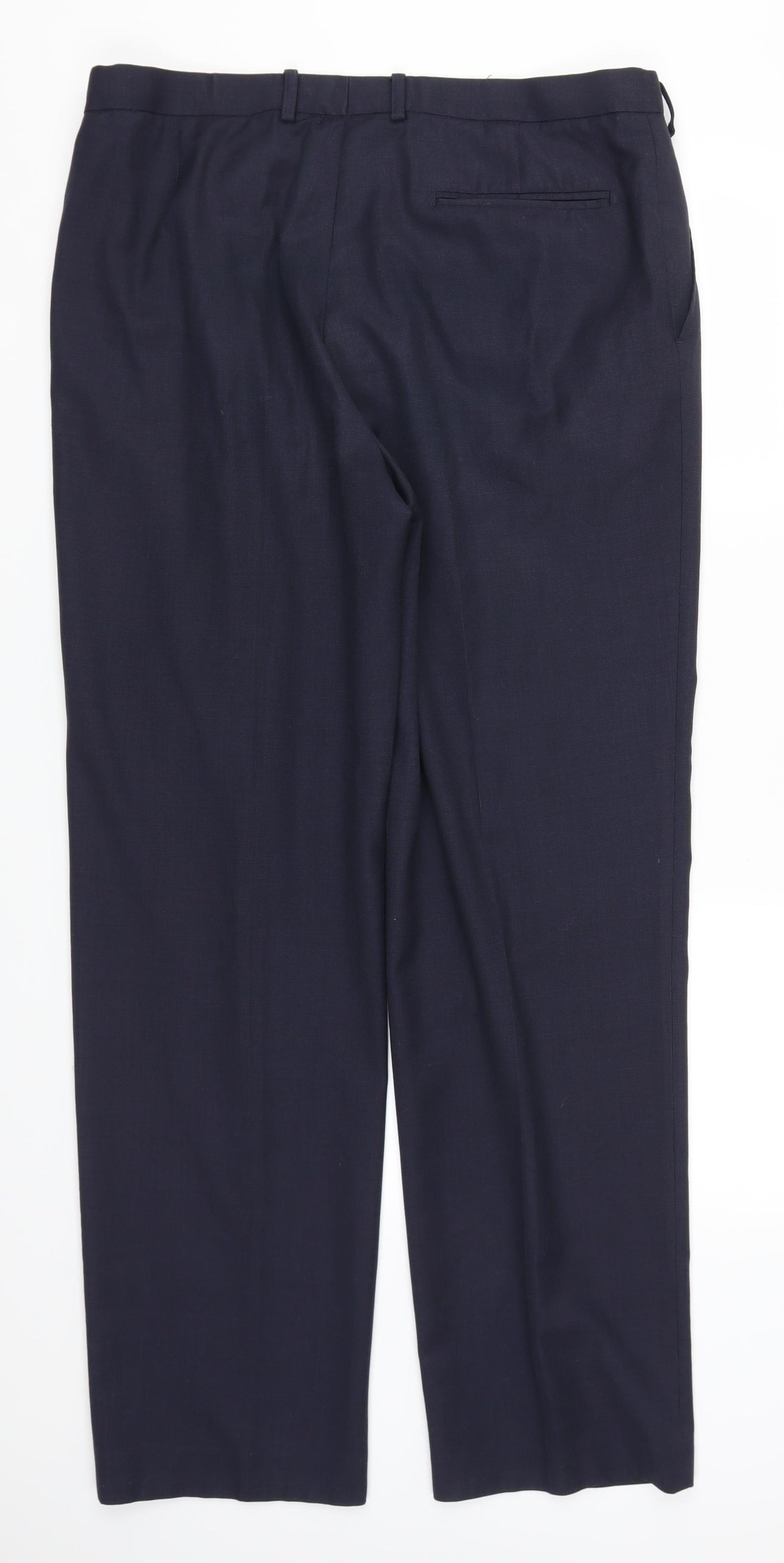 Marks and Spencer Mens Blue   Trousers  Size 36 L33 in