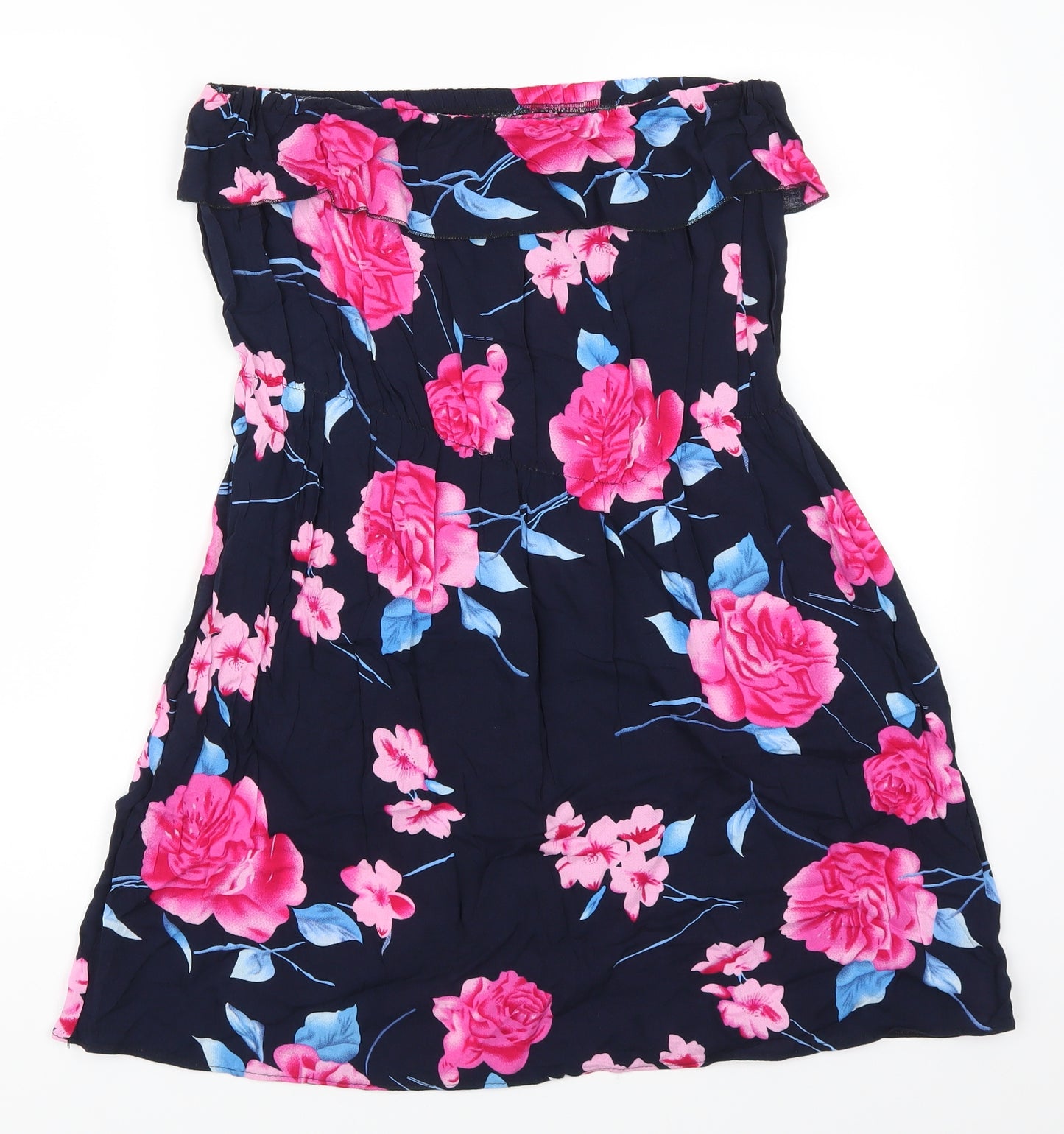 Preworn Womens Pink Floral  Basic Tank Size 2XL