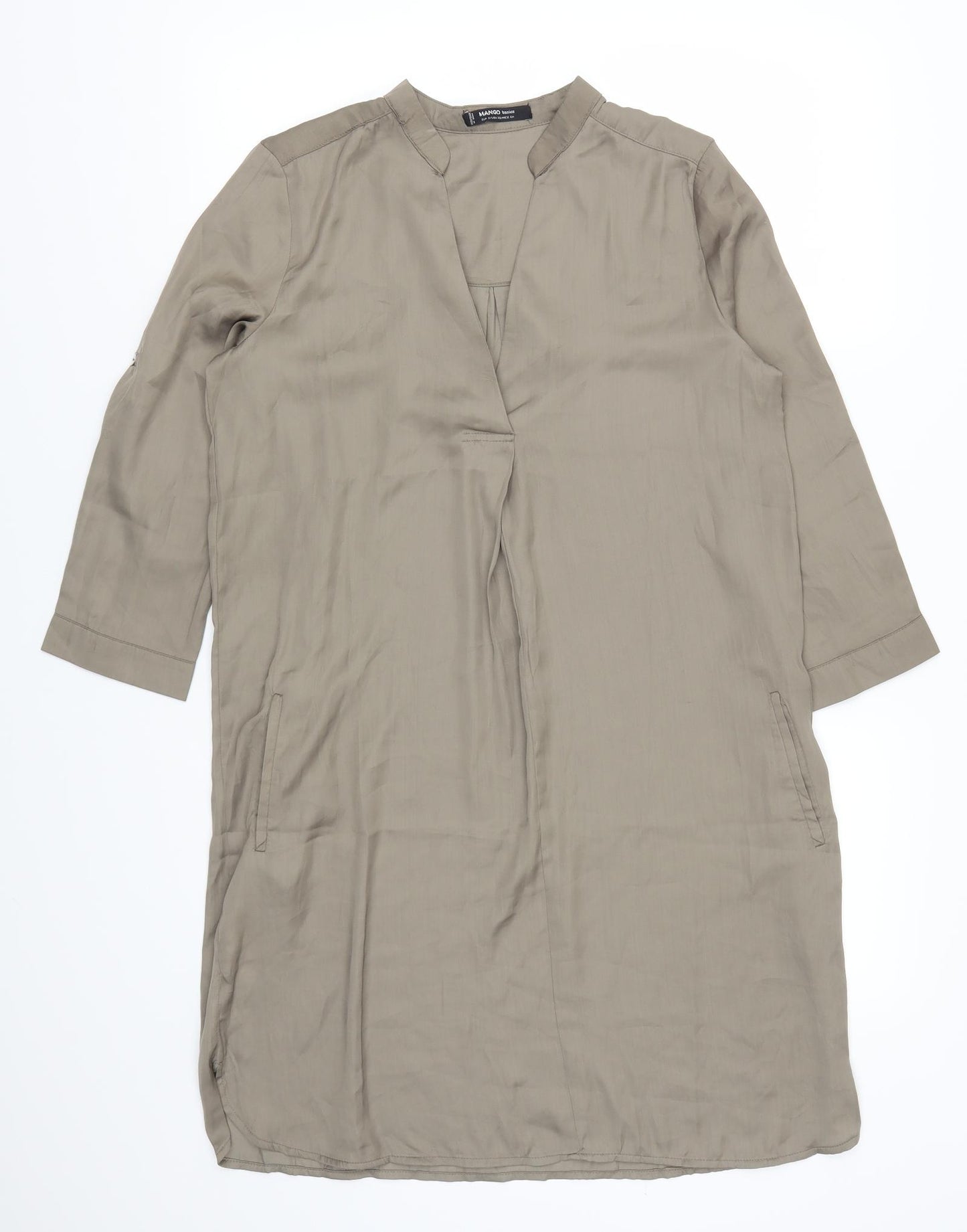 Mango Womens Brown   Shirt Dress  Size S