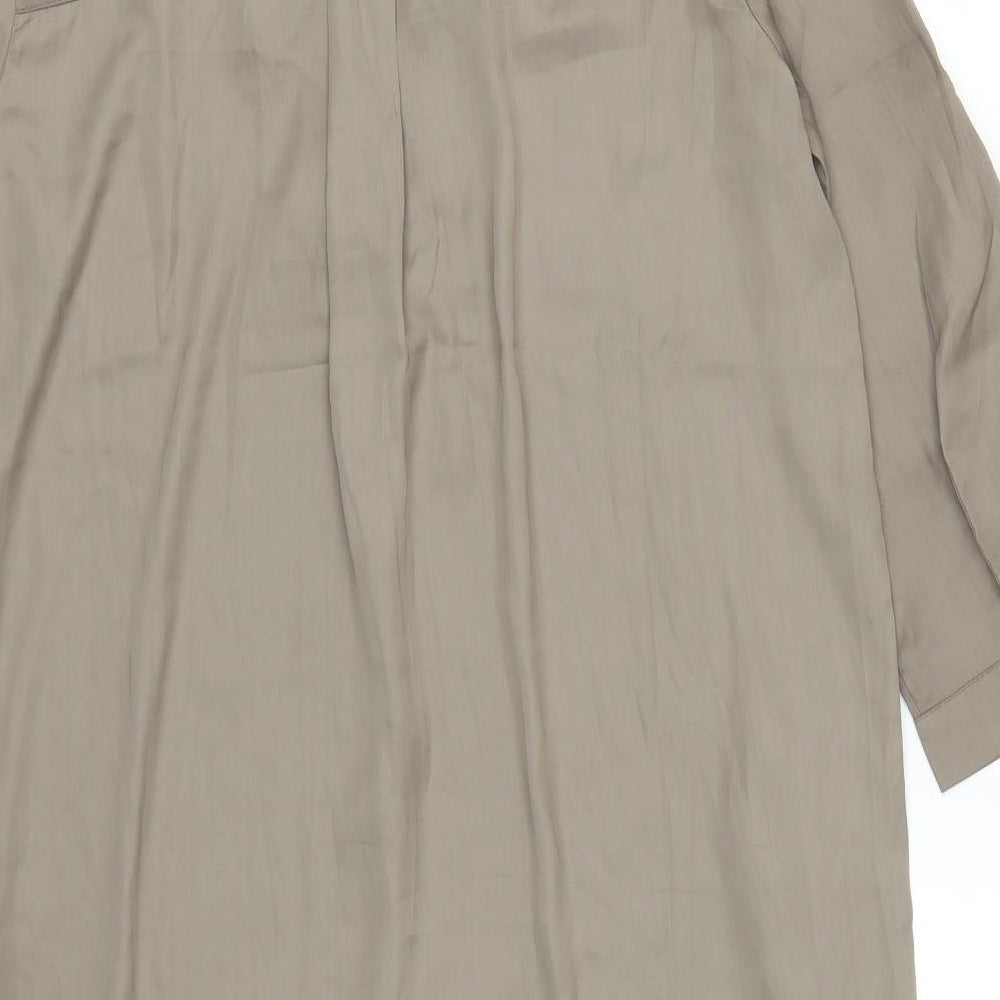 Mango Womens Brown   Shirt Dress  Size S