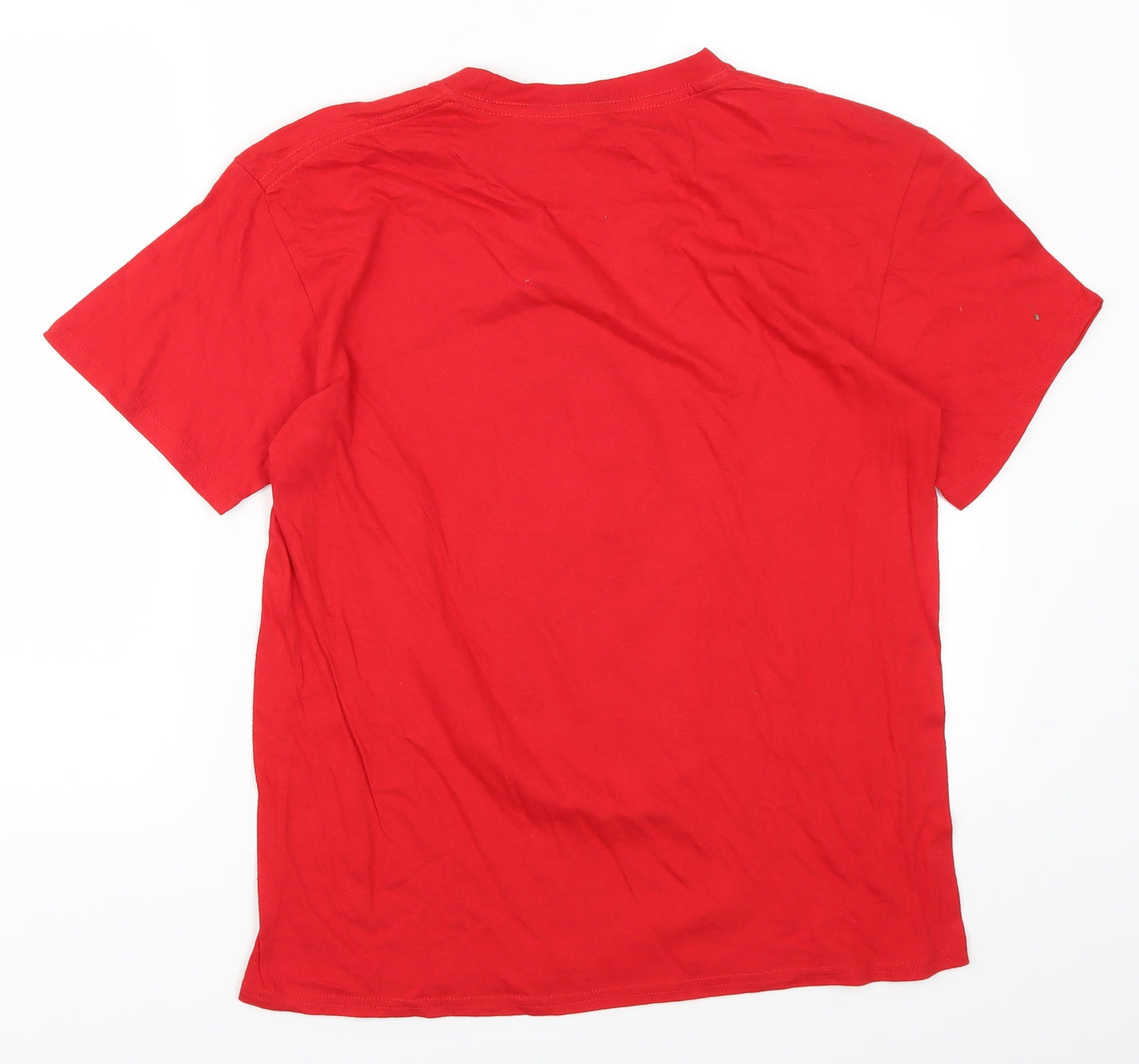 Casual Classics Mens Red    T-Shirt Size M  - Christmas Snowman