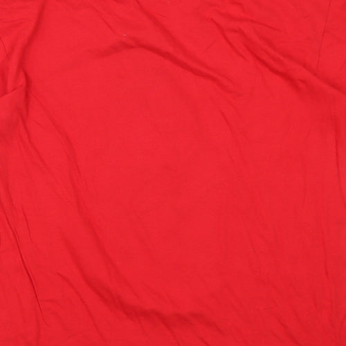 Casual Classics Mens Red    T-Shirt Size M  - Christmas Snowman