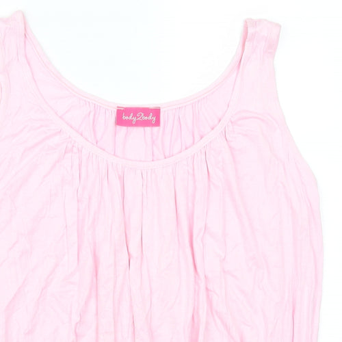 Body2Body Womens Pink   Basic Tank Size M