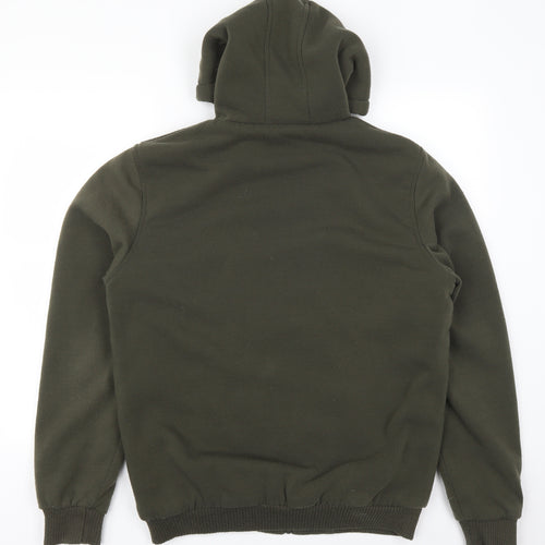 Brave Soul Mens Green   Full Zip Hoodie Size XL