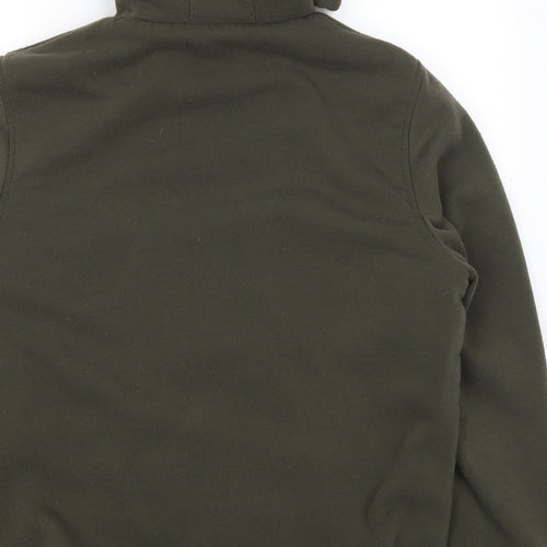 Brave Soul Mens Green   Full Zip Hoodie Size XL