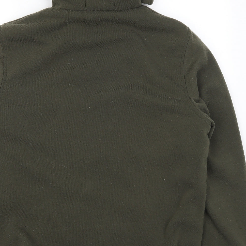 Brave Soul Mens Green   Full Zip Hoodie Size XL