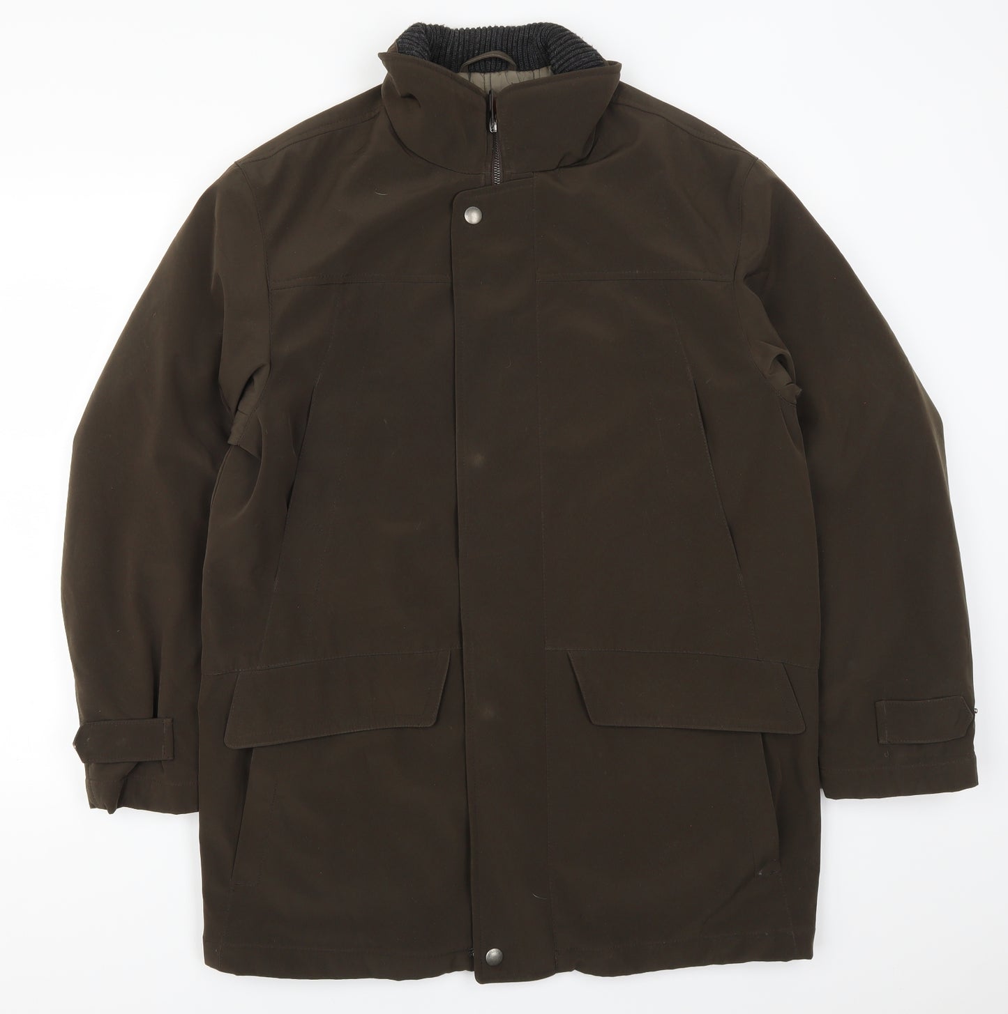 Marks and Spencer Mens Brown   Overcoat Coat Size M