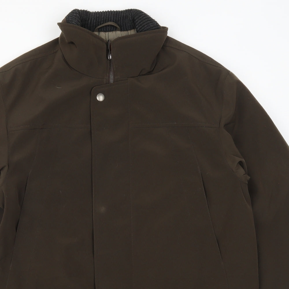 Marks and Spencer Mens Brown   Overcoat Coat Size M
