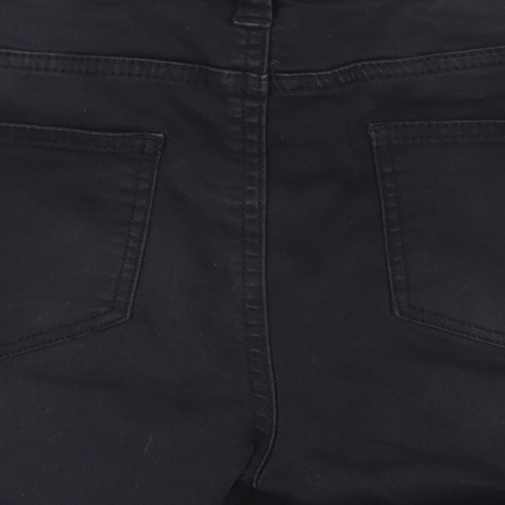 Denim Co Womens Black  Denim Hot Pants Shorts Size 10