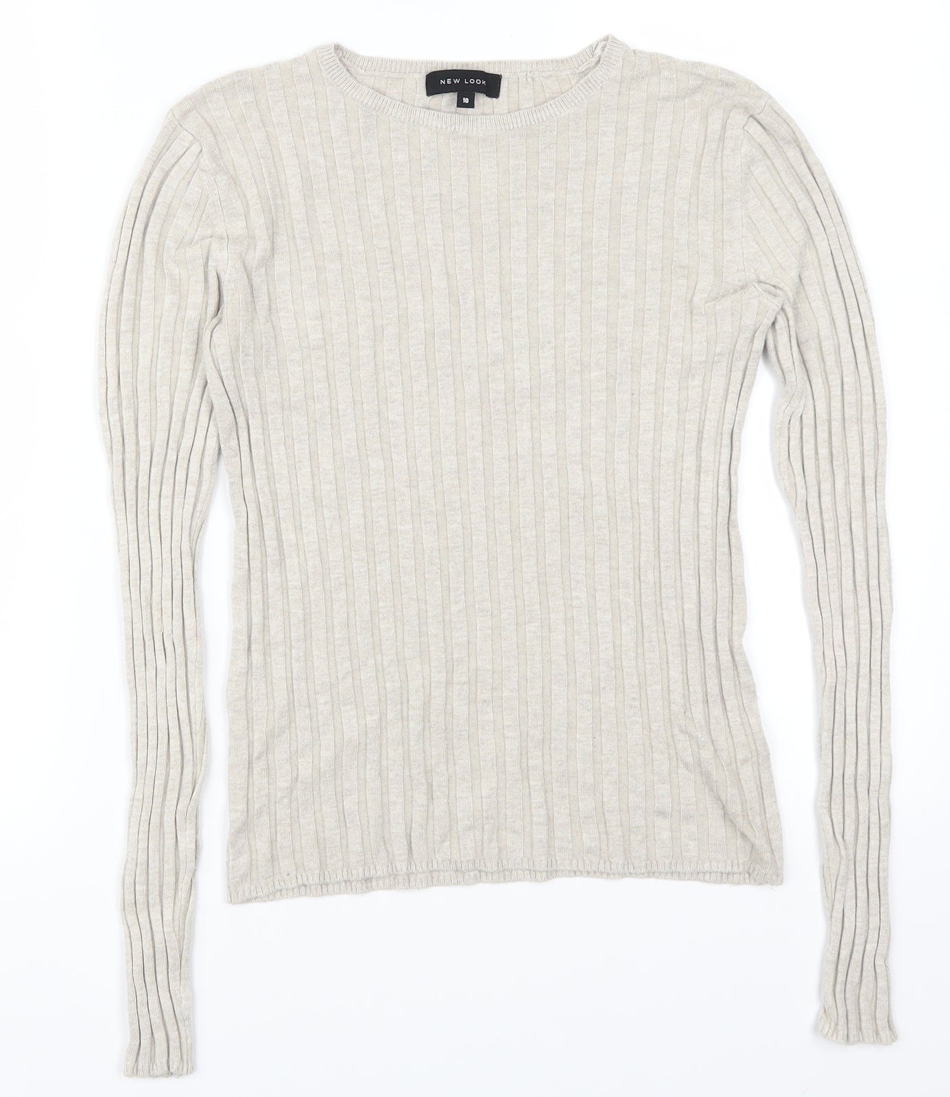 New Look Womens Beige   Pullover Jumper Size 10