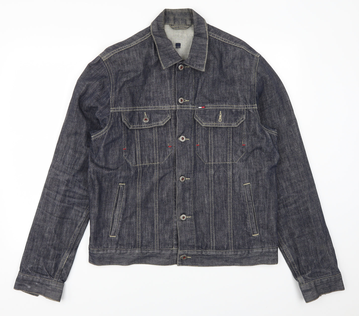 Tommy Hilfiger Mens Blue  Denim Jacket  Size XL