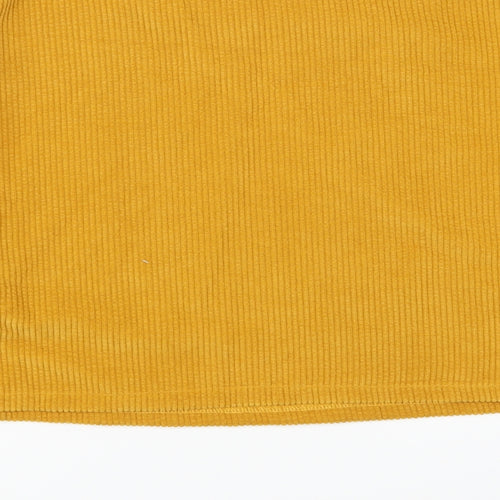 SheIn Womens Orange  Corduroy Pullover Sweatshirt Size M