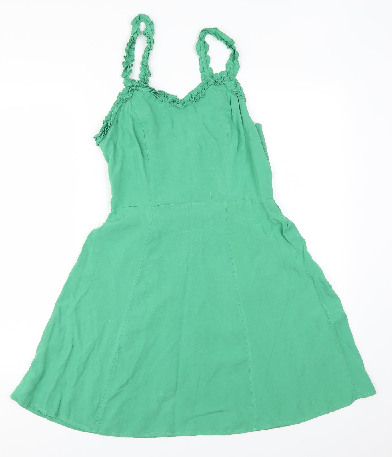 New Look Womens Green   Skater Dress  Size 12