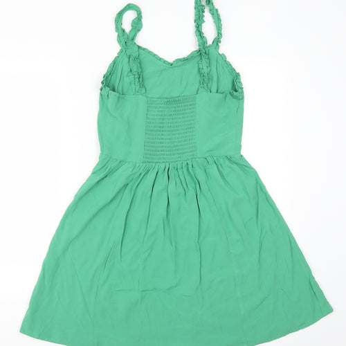 New Look Womens Green   Skater Dress  Size 12