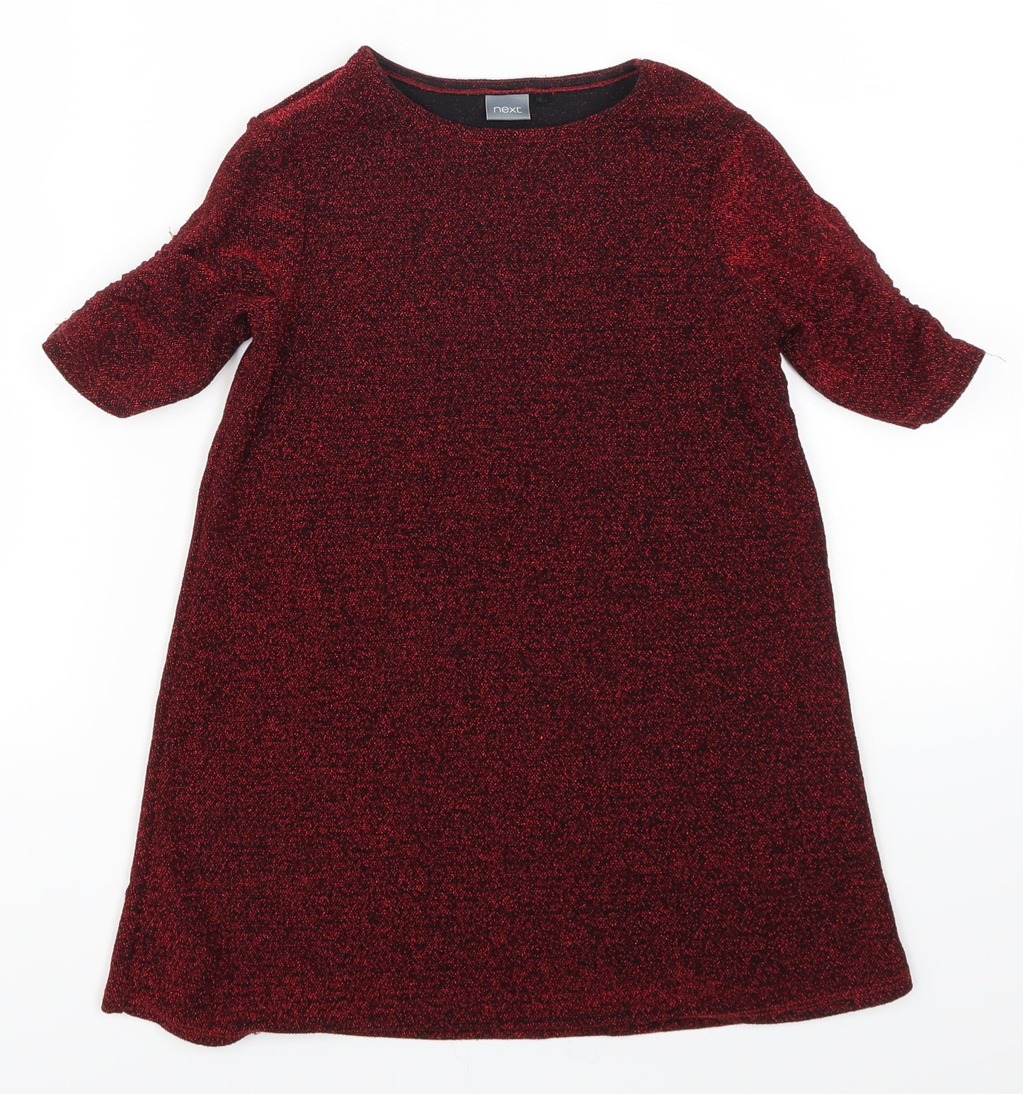 NEXT Girls Red   T-Shirt Dress  Size 6 Years