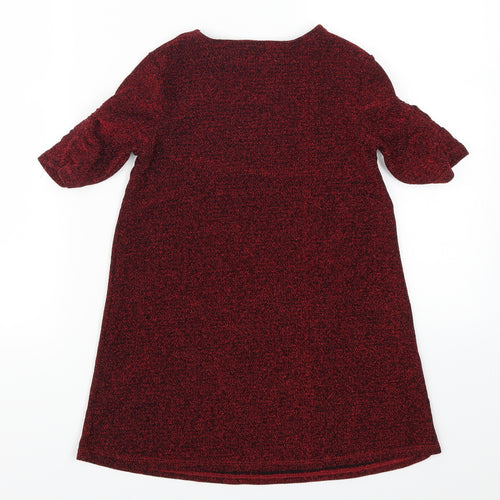 NEXT Girls Red   T-Shirt Dress  Size 6 Years