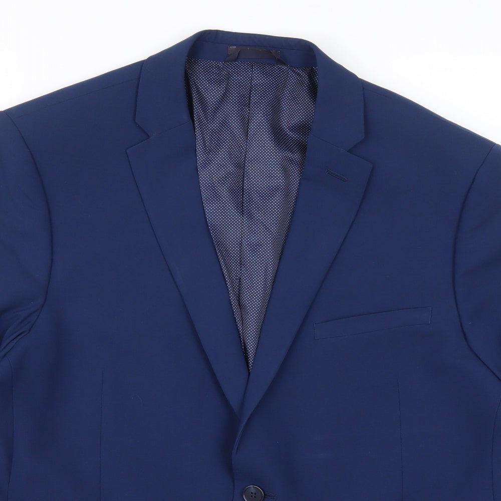 Marks and Spencer Mens Blue   Jacket Suit Jacket Size 42