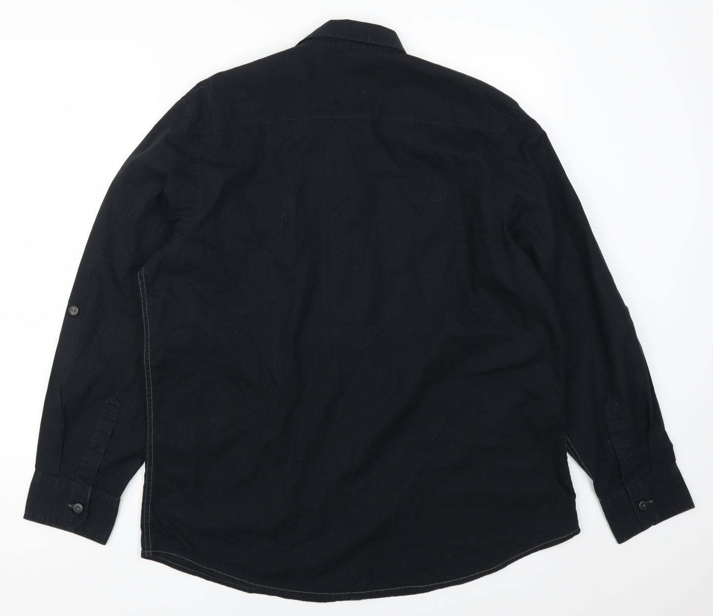 F&F Mens Black    Button-Up Size L