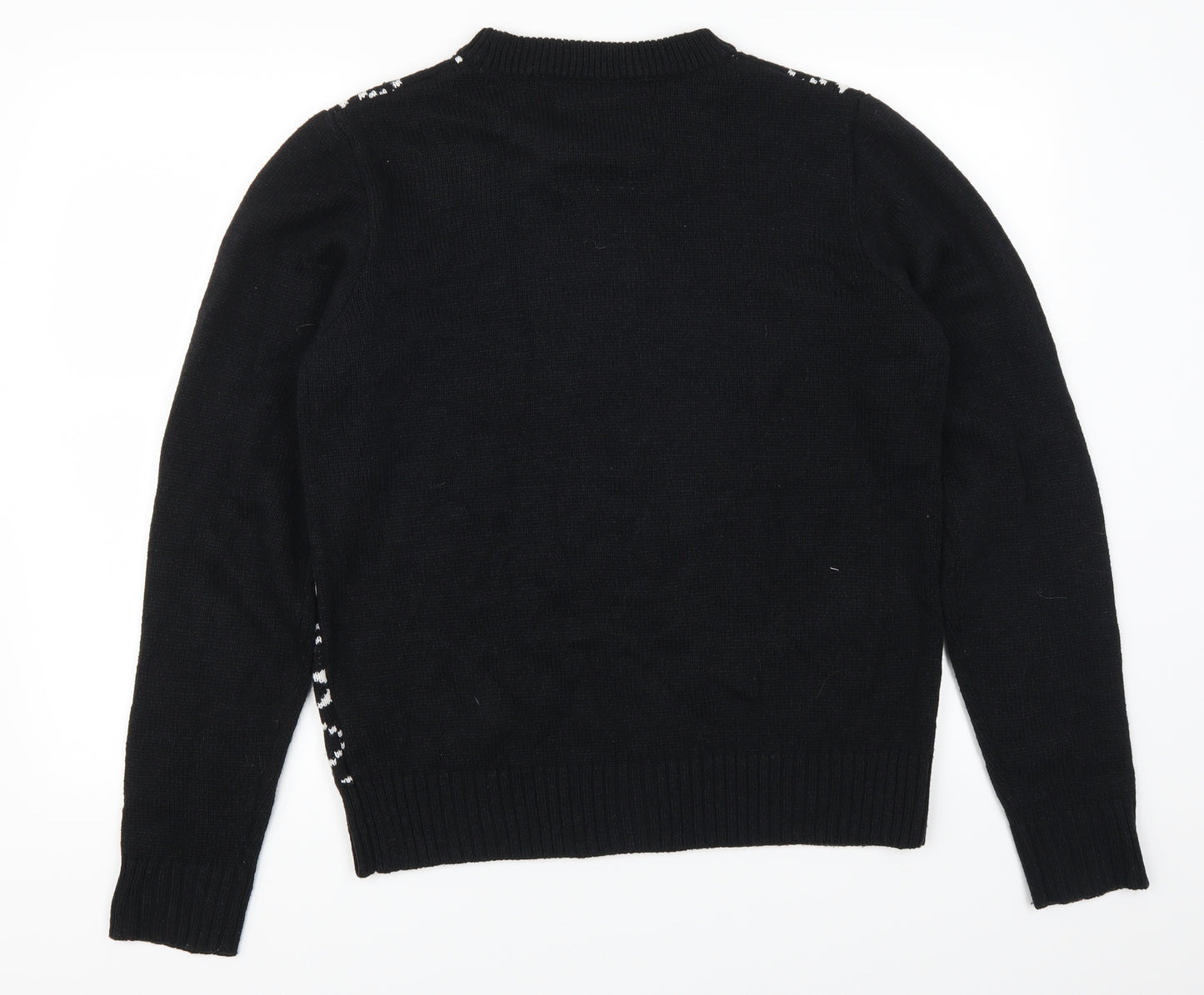 American Stitch Mens Black   Pullover Jumper Size M  - Chillin With My Snowmies