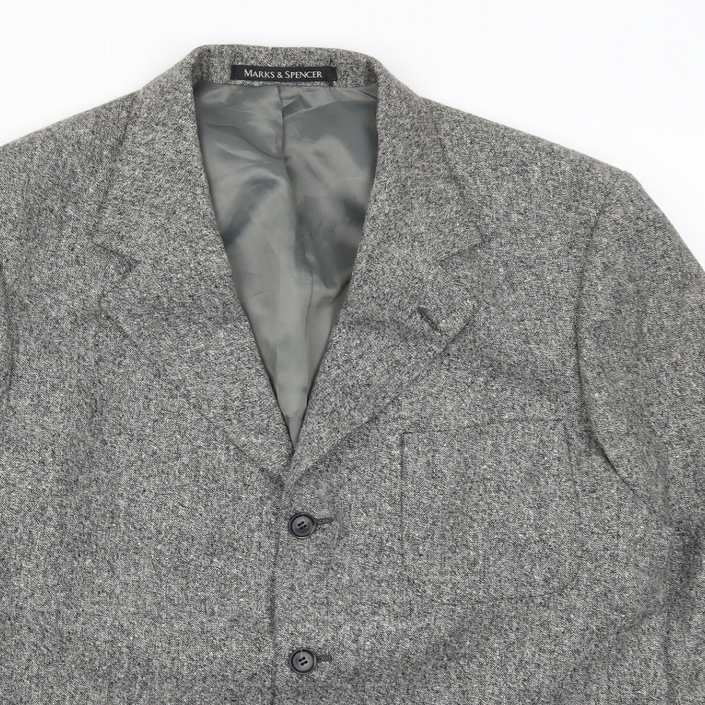 Marks and Spencer Mens Grey   Jacket Suit Jacket Size 40