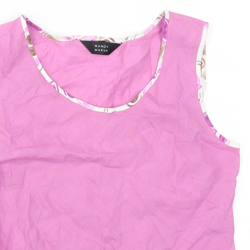 Mandy Marsh Womens Pink   Basic Tank Size 16