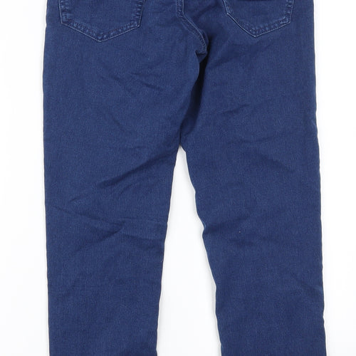 Warehouse Womens Blue  Denim Skinny Jeans Size 10 L25 in - Distressed Hem