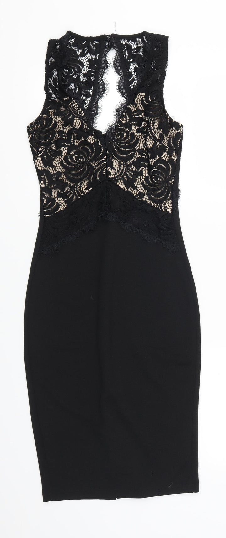 New Look Womens Black Lace Bodycon Size 6