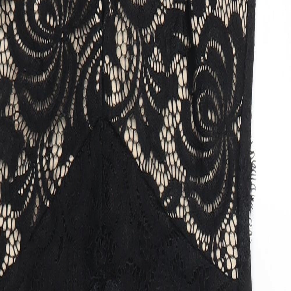 New Look Womens Black  Lace Bodycon  Size 6