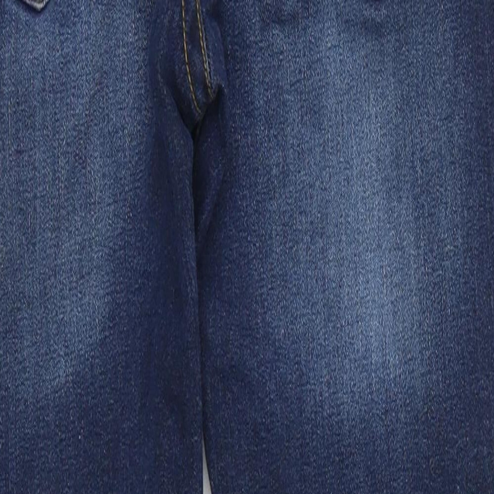 River Island Girls Blue  Denim Skinny Jeans Size 12 Years - Distressed Look