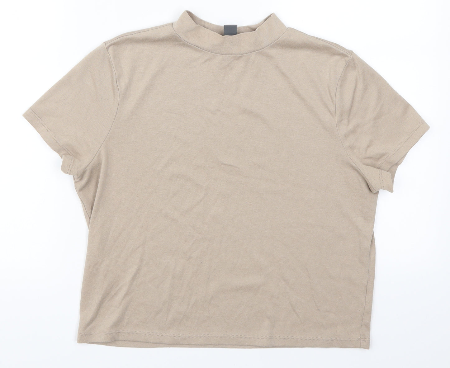 Primark Womens Beige   Basic T-Shirt Size 10