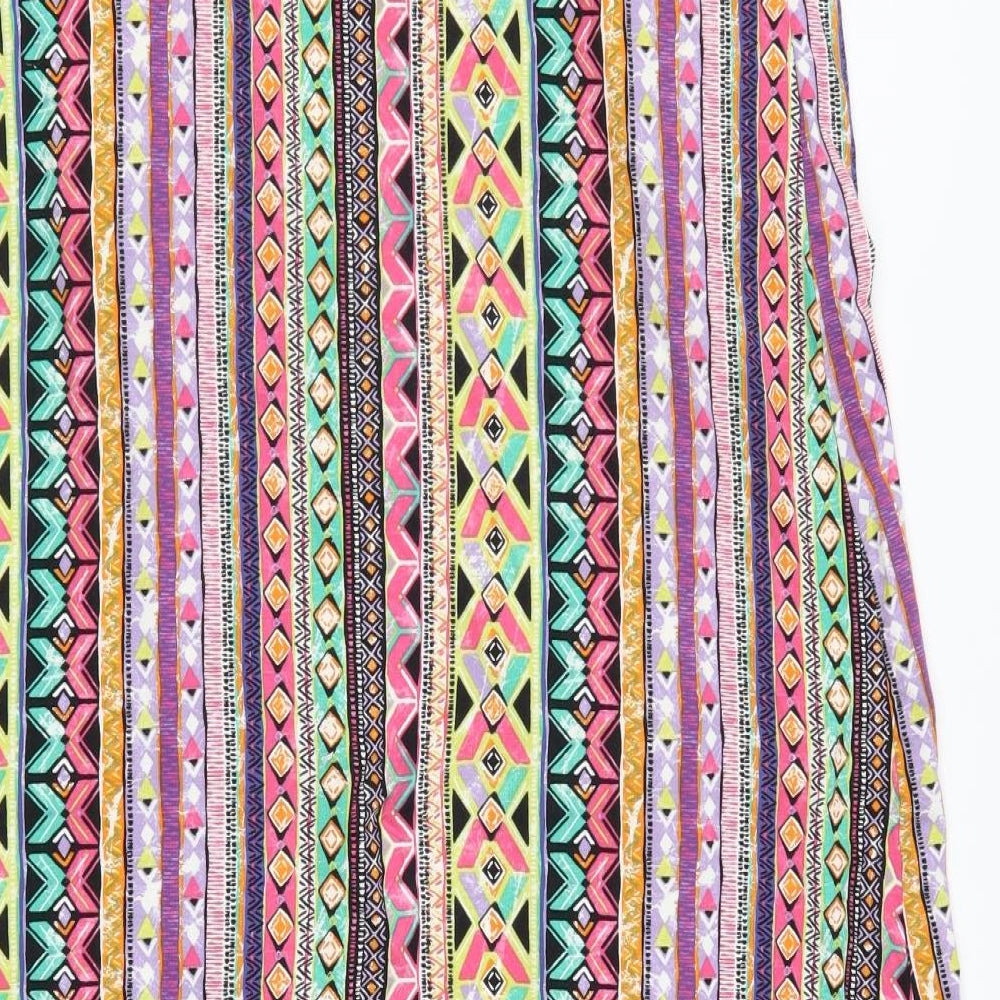 TU Womens Multicoloured Geometric  Maxi Skirt Size 8