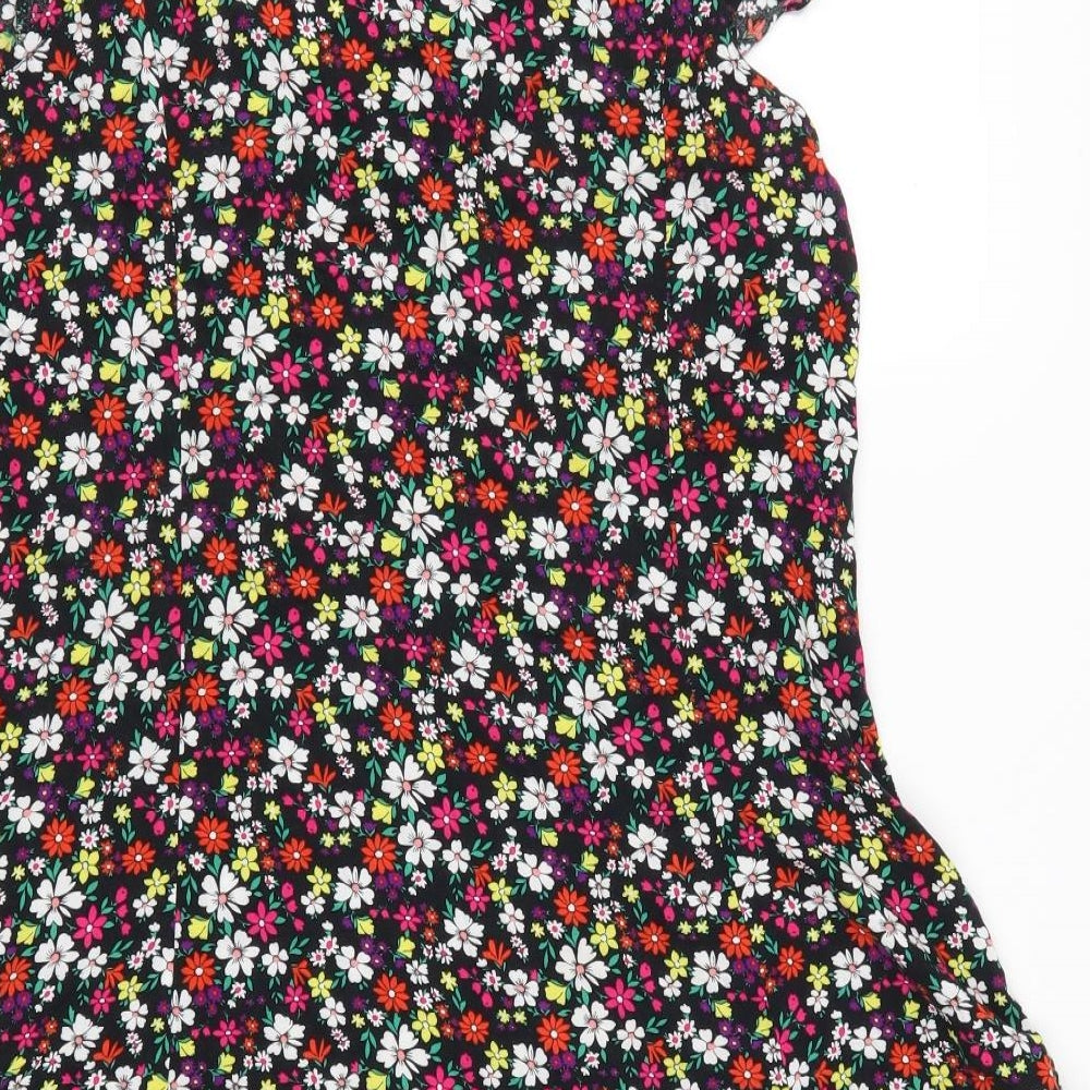 F&F Womens Multicoloured Floral  A-Line  Size 8
