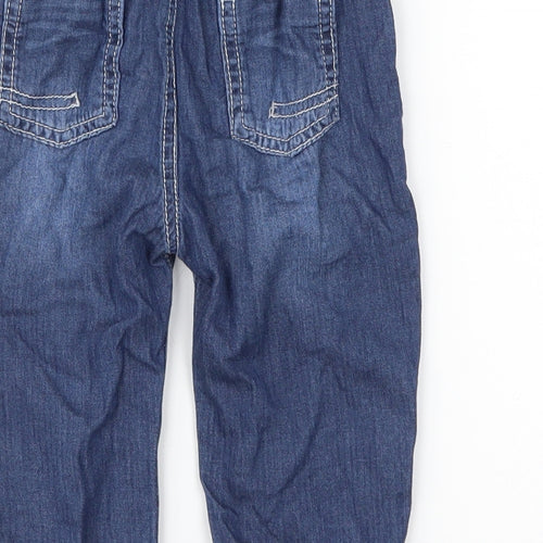George Boys Blue   Cargo Jeans Size 9-12 Months