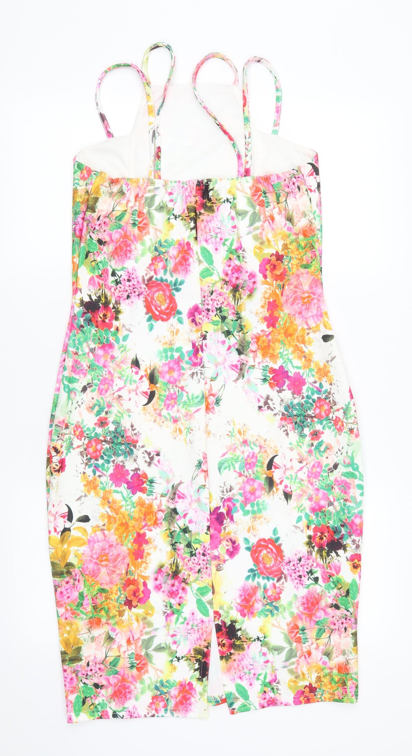 Quiz Womens Multicoloured Floral  Mini  Size 14
