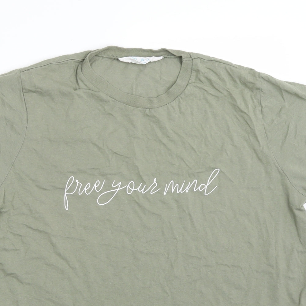 Primark Womens Green   Basic T-Shirt Size M