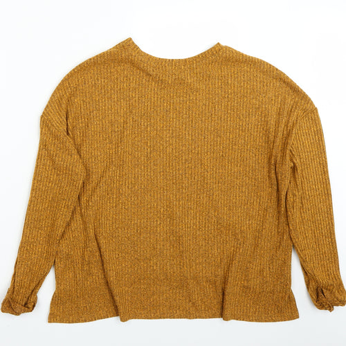 Primark Womens Yellow   Basic T-Shirt Size L