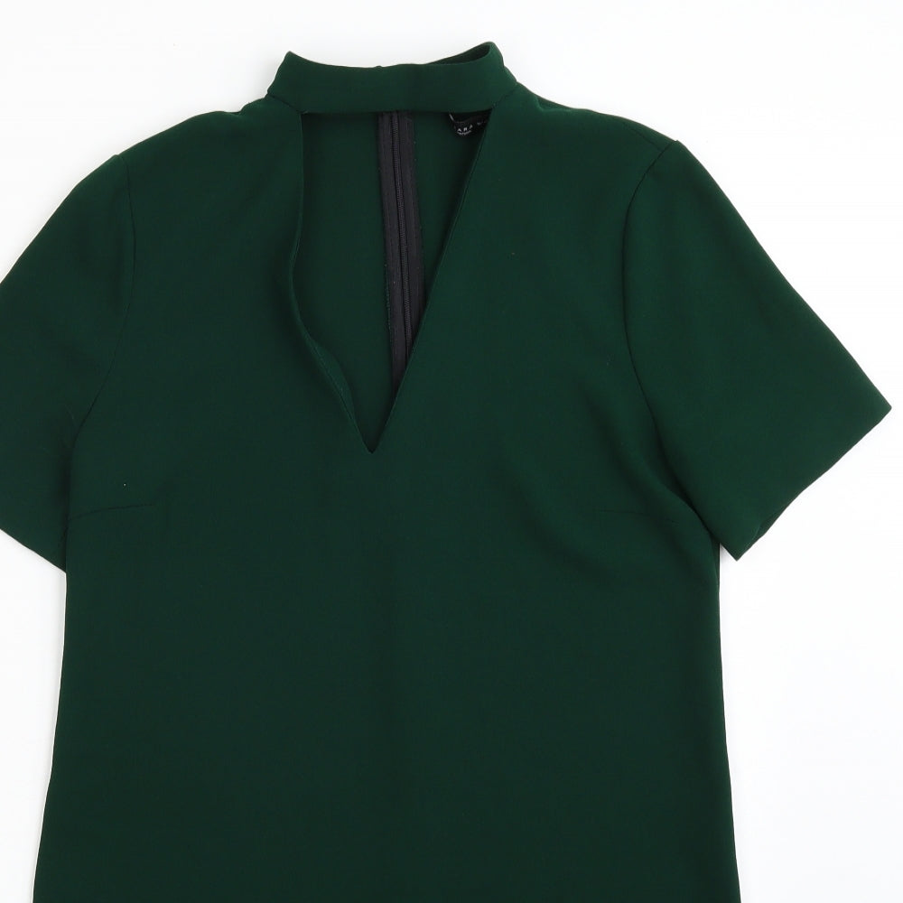 Zara Womens Green  Rayon A-Line  Size XS