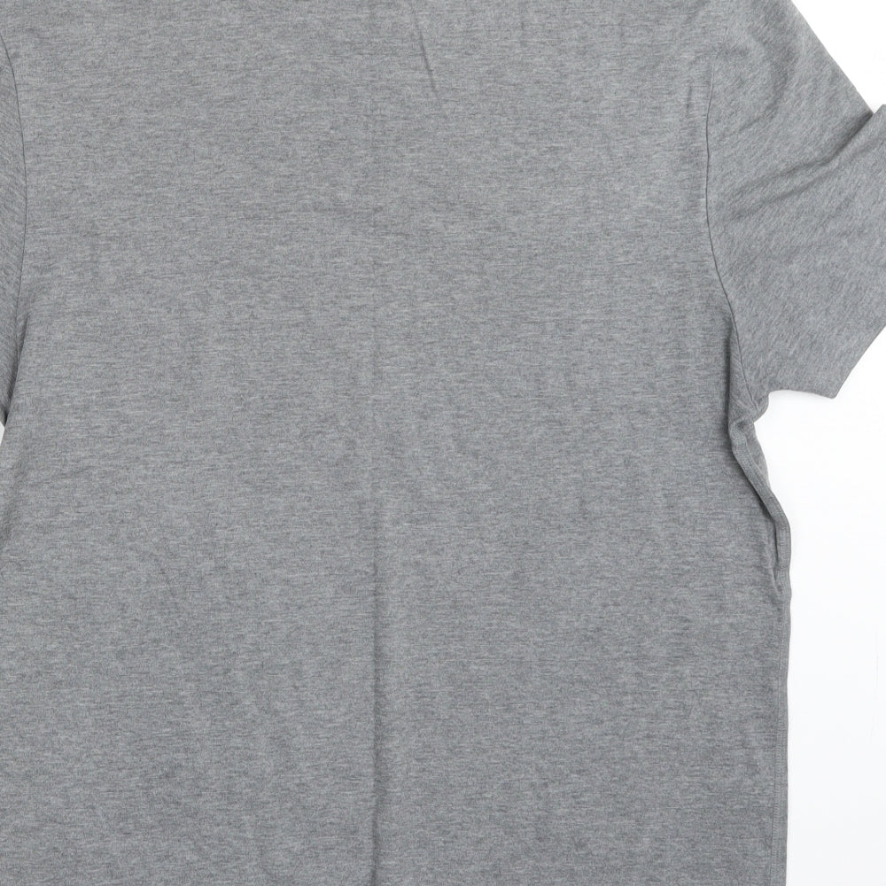 M&S Womens Grey   Basic T-Shirt Size L