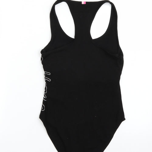 Miss Selfridge Womens Black   Bodysuit One-Piece Size S