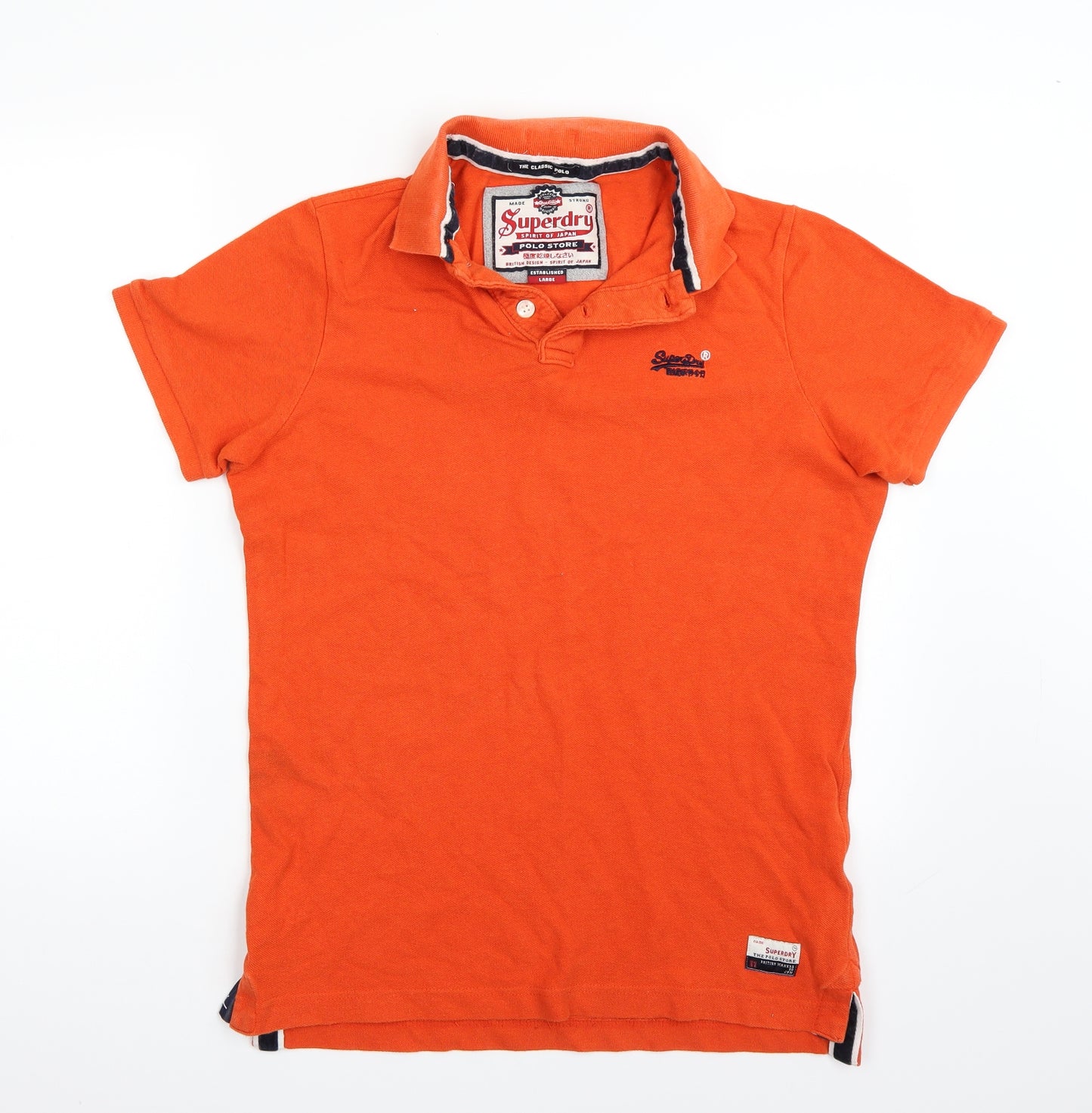 Superdry Mens Orange    Polo Size L