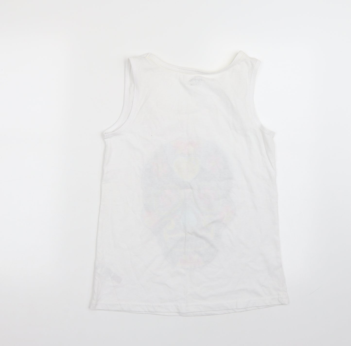 Pep & co Womens White   Basic Tank Size 8