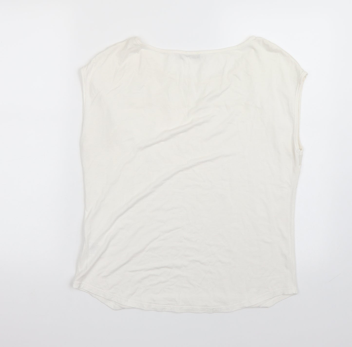 Roman Womens White   Basic T-Shirt Size 12