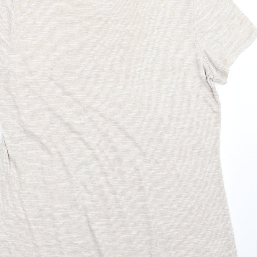 Papaya Womens Beige   Basic T-Shirt Size 14