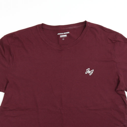 JACK & JONES Womens Purple   Basic T-Shirt Size XL