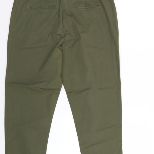 NEXT Womens Green   Chino Trousers Size 14 L28 in