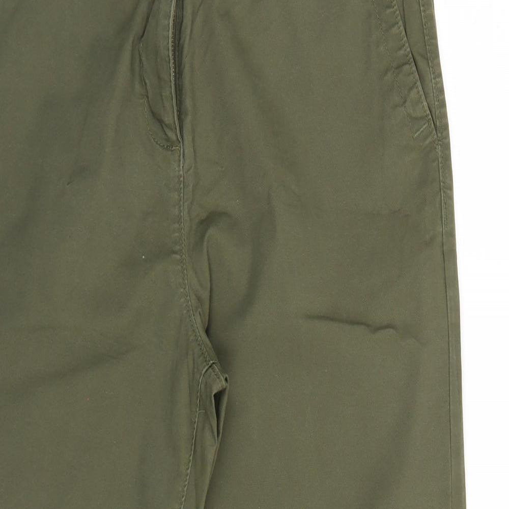 NEXT Womens Green   Chino Trousers Size 14 L28 in