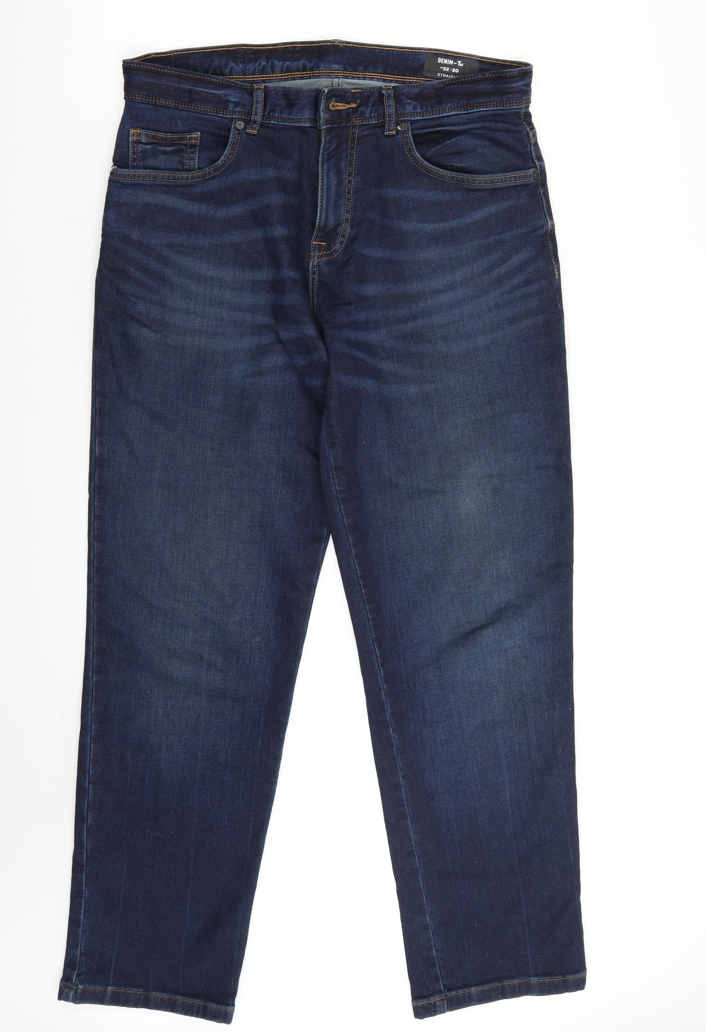 TU Mens Blue   Straight Jeans Size 32 L30 in